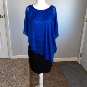 BEAUTIFUL Blue/black SPARKLE DRESS